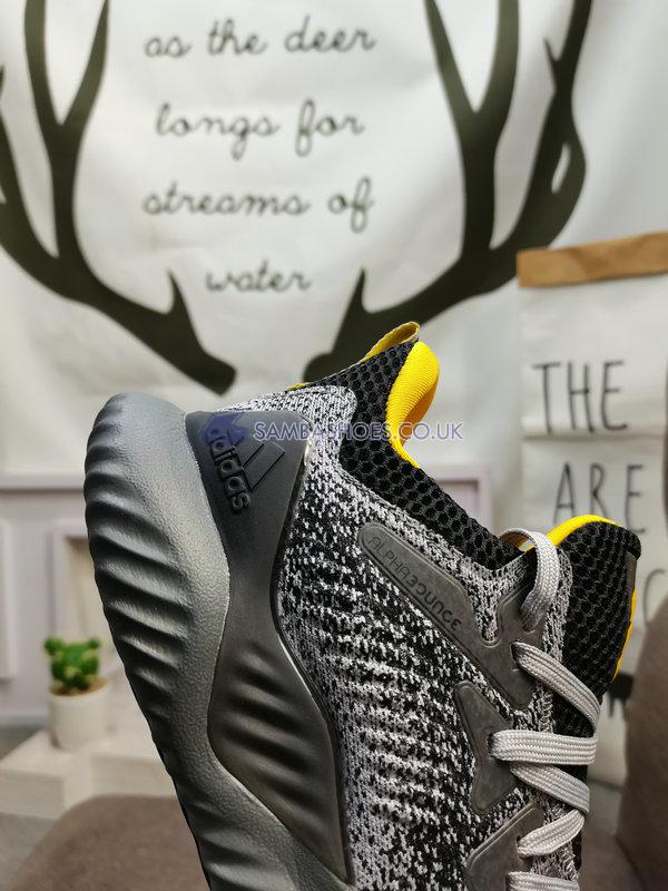 Adidas Alphabounce Beyond "Grey Legend Ink" - Grey/Black/Yellow/Legend Ink - AQ0575-2 Classic Running Shoes