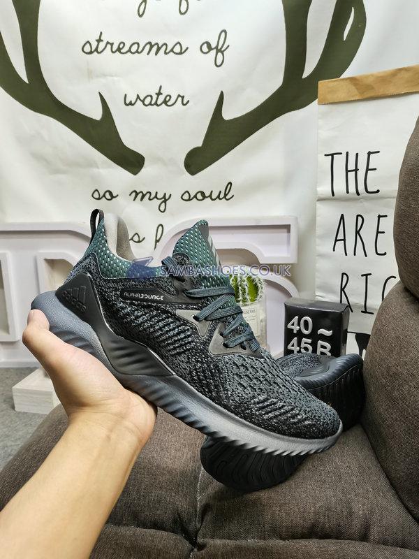 Adidas Alphabounce Beyond "Black Granite" - Core Black/Granite/Drak Green - B42283 Classic Running Shoes