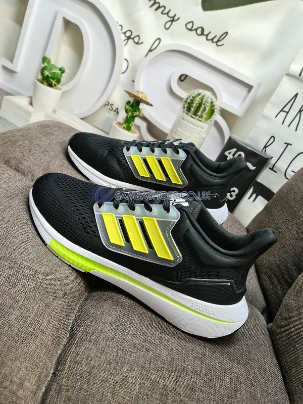 Adidas EQ21 Run "Carbon Beam Yellow" - Carbon/Beam Yellow/Beam Green - GW6726 Classic Running Shoes