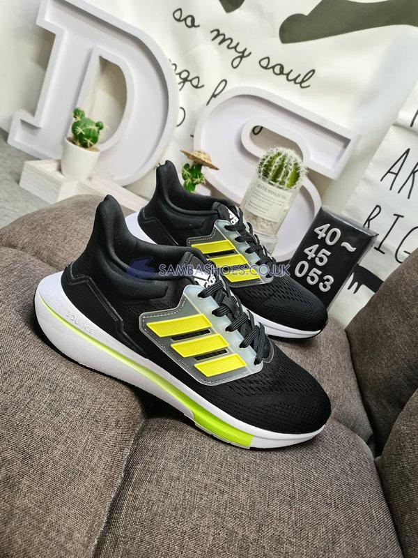 Adidas EQ21 Run "Carbon Beam Yellow" - Carbon/Beam Yellow/Beam Green - GW6726 Classic Running Shoes