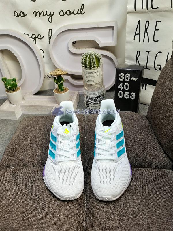 Adidas EQ21 Run "White Blue Yellow Purple" - White/Blue/Yellow/Purple - H68077 Classic Running Shoes