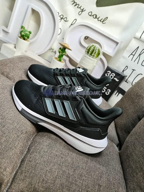 Adidas EQ21 Run "Core Black Iron Metallic" - Core Black/Iron Metallic/Carbon - H00512 Classic Running Shoes