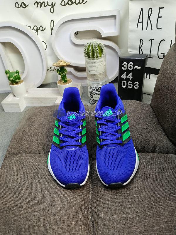 Adidas EQ21 Run "Sonic Ink Screaming Green" - Sonic Ink/Screaming Green/Core Black - H00513 Classic Running Shoes