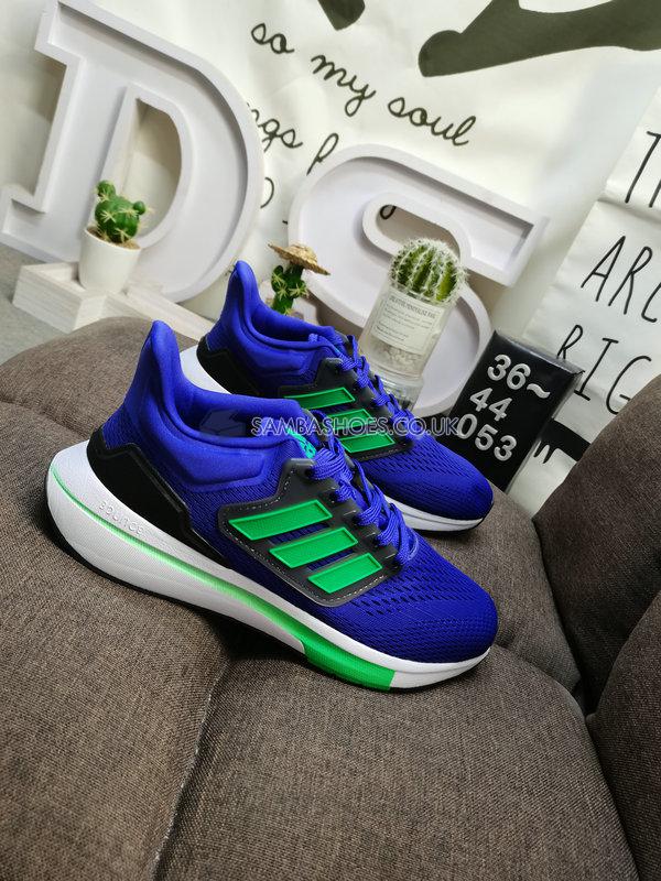 Adidas EQ21 Run "Sonic Ink Screaming Green" - Sonic Ink/Screaming Green/Core Black - H00513 Classic Running Shoes