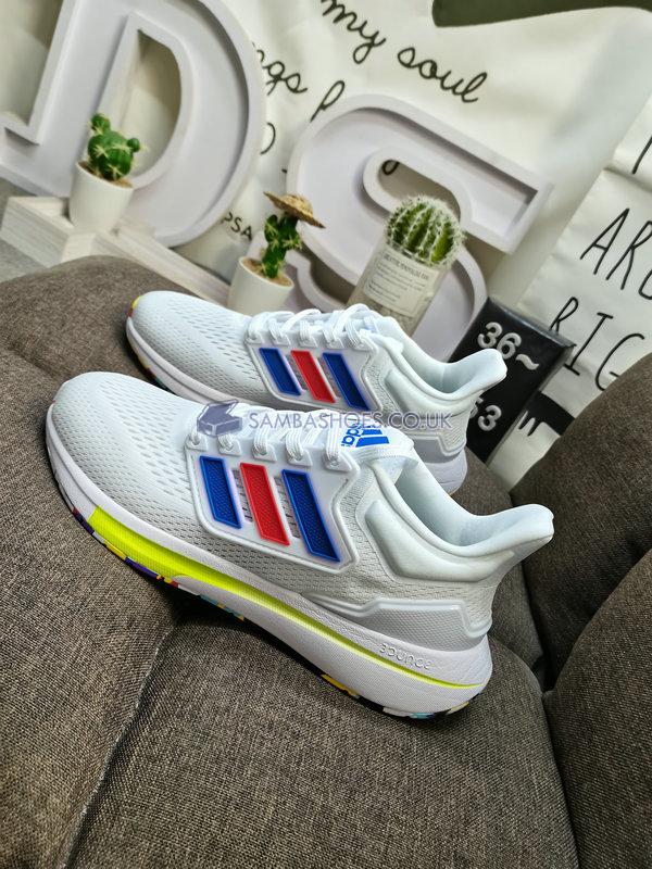 Adidas EQ21 Run "White Blue Red" - White/Blue/Red - GY2195-1 Classic Running Shoes