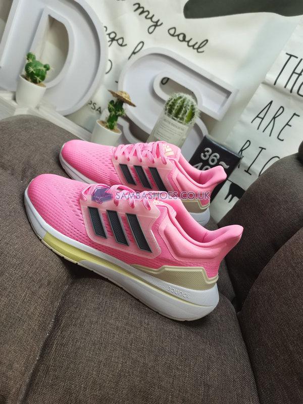 Adidas EQ21 Run "Beam Pink" - Beam Pink/Iron Metallic/Almost Yellow - GW6721 Classic Running Shoes