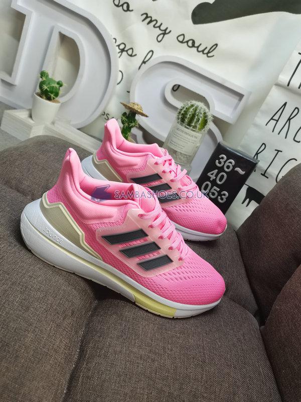 Adidas EQ21 Run "Beam Pink" - Beam Pink/Iron Metallic/Almost Yellow - GW6721 Classic Running Shoes