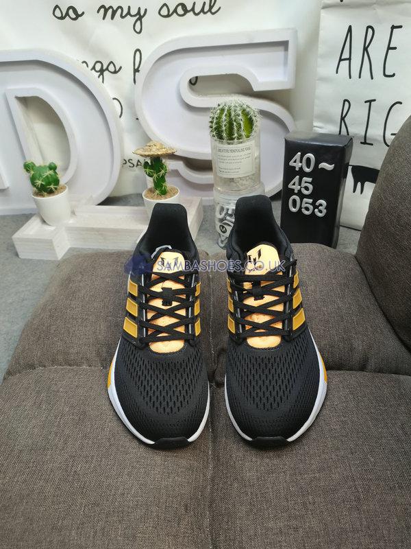 Adidas EQ21 Run "Black Semi Solar Gold" - Black Semi/Solar Gold - GZ4082 Classic Running Shoes