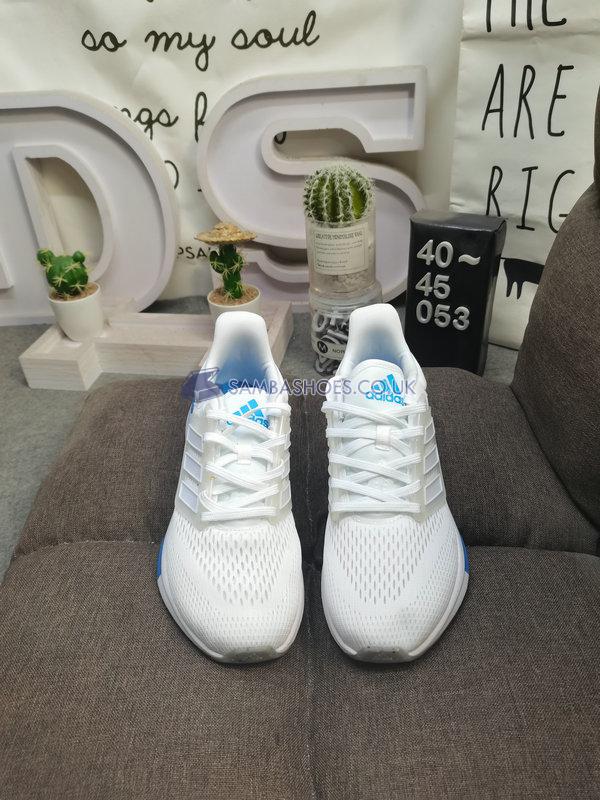 Adidas EQ21 Run "White Pulse Blue" - Cloud White/Cloud White/Pulse Blue - GX9797 Classic Running Shoes