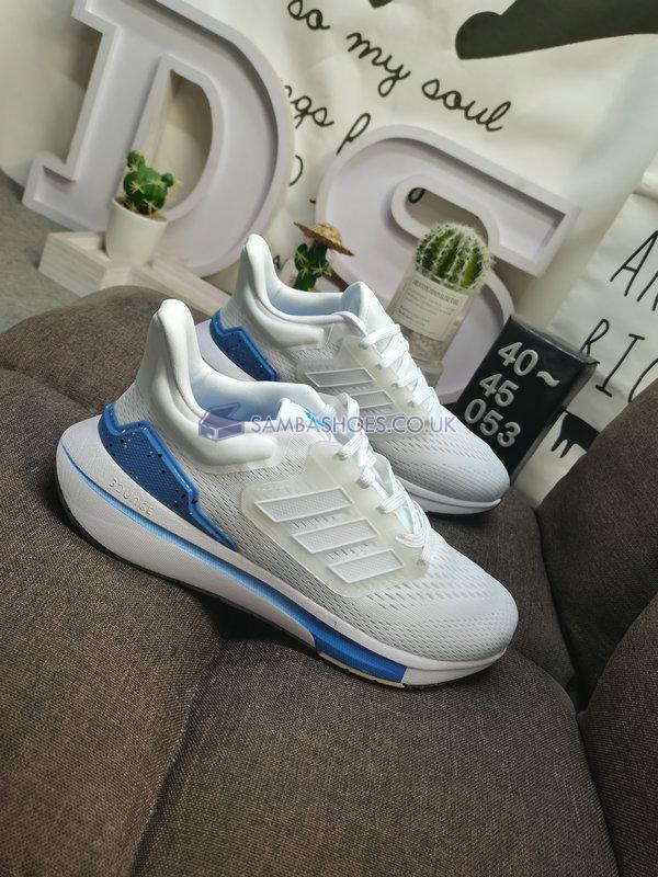 Adidas EQ21 Run "White Pulse Blue" - Cloud White/Cloud White/Pulse Blue - GX9797 Classic Running Shoes