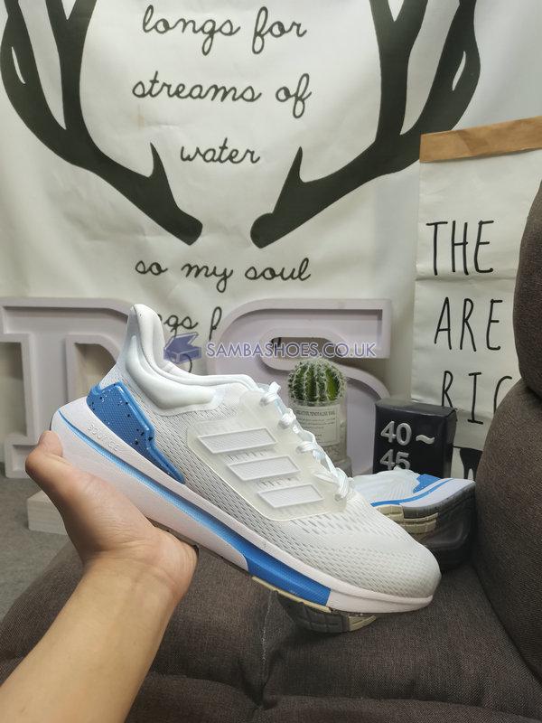 Adidas EQ21 Run "White Pulse Blue" - Cloud White/Cloud White/Pulse Blue - GX9797 Classic Running Shoes