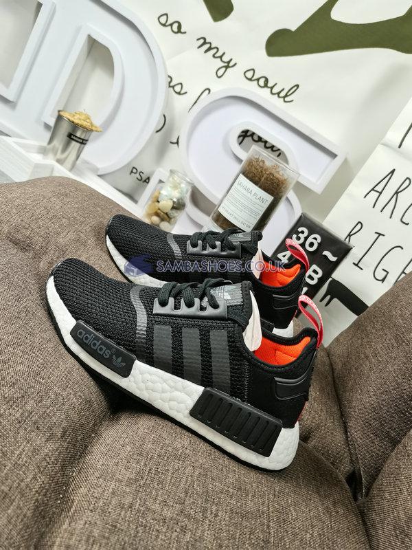 Adidas NMD_R1 "Black Olive" - Core Black/Footwear White/Solar Orange - B37621 Classic Originals Shoes