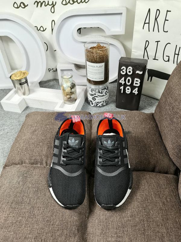 Adidas NMD_R1 "Black Olive" - Core Black/Footwear White/Solar Orange - B37621 Classic Originals Shoes