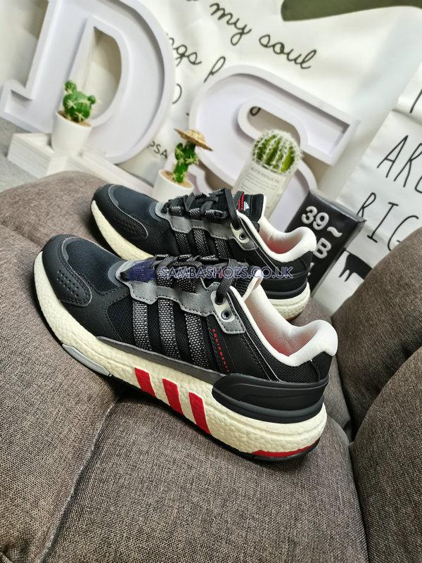 Adidas Equipment+ "Cozy Wear-Resistant Black" - Black/White/Red - HQ3651 Classic Running Shoes