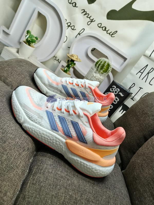 Adidas Solarboost 5 "White Coral Fusion" - Cloud White/Silver Violet/Coral Fusion - HP5673 Classic Running Shoes