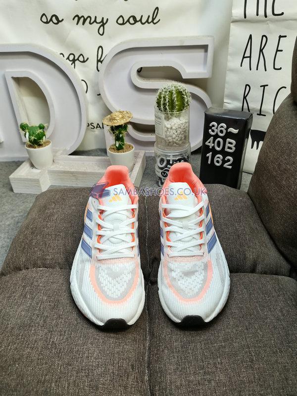 Adidas Solarboost 5 "White Coral Fusion" - Cloud White/Silver Violet/Coral Fusion - HP5673 Classic Running Shoes