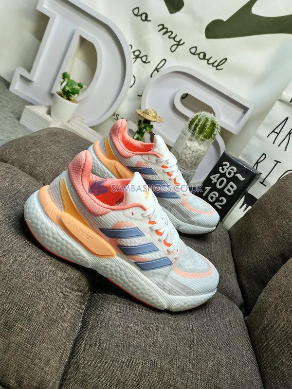 Adidas Solarboost 5 "White Coral Fusion" - Cloud White/Silver Violet/Coral Fusion - HP5673 Classic Running Shoes