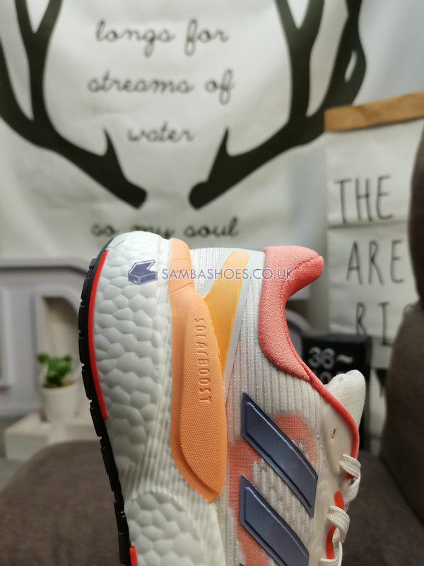 Adidas Solarboost 5 "White Coral Fusion" - Cloud White/Silver Violet/Coral Fusion - HP5673 Classic Running Shoes