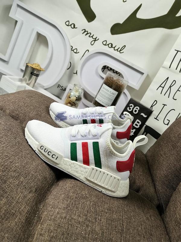 Adidas NMD_R1 Limited Collection "Gucci" - Cloud White/Green/Red - NMD-GUCCI Classic Originals Shoes