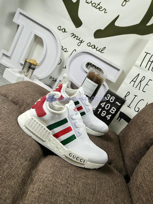 Adidas NMD_R1 Limited Collection "Gucci" - Cloud White/Green/Red - NMD-GUCCI Classic Originals Shoes