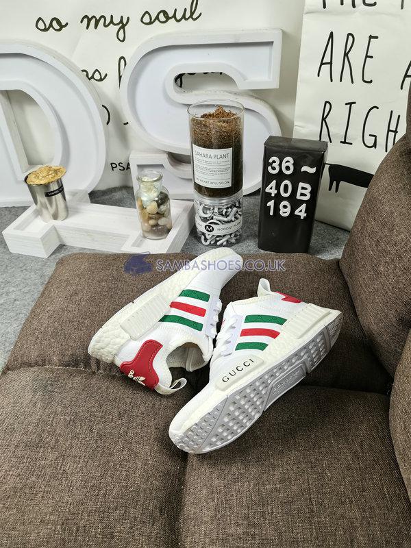 Adidas NMD_R1 Limited Collection "Gucci" - Cloud White/Green/Red - NMD-GUCCI Classic Originals Shoes