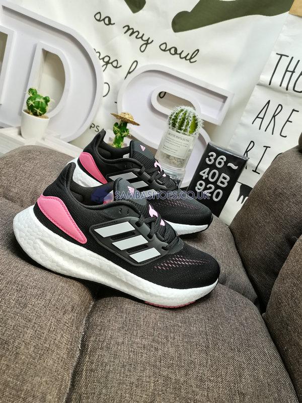 Adidas PureBoost 22 "Black Beam Pink" - Core Black/Cloud White/Beam Pink - HQ1458 Classic Running Shoes