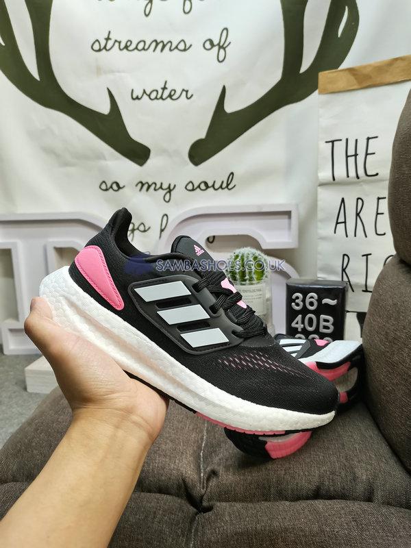 Adidas PureBoost 22 "Black Beam Pink" - Core Black/Cloud White/Beam Pink - HQ1458 Classic Running Shoes