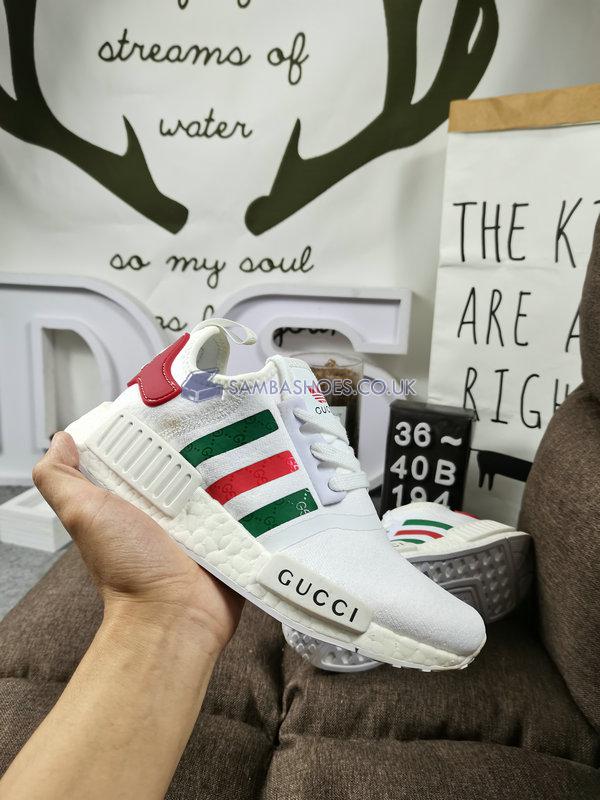 Adidas NMD_R1 Limited Collection "Gucci" - Cloud White/Green/Red - NMD-GUCCI Classic Originals Shoes