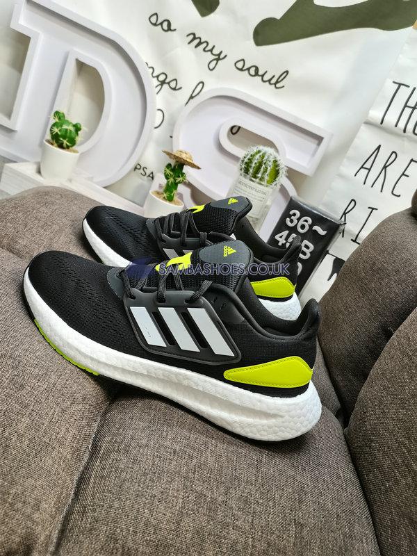 Adidas PureBoost 22 "Black Solar Yellow" - Core Black/Cloud White/Solar Yellow - HQ1449 Classic Running Shoes