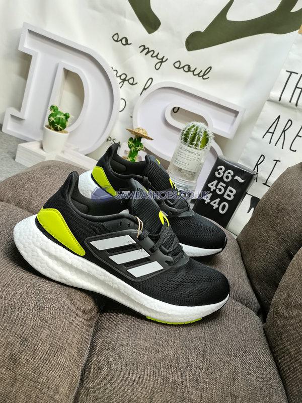 Adidas PureBoost 22 "Black Solar Yellow" - Core Black/Cloud White/Solar Yellow - HQ1449 Classic Running Shoes