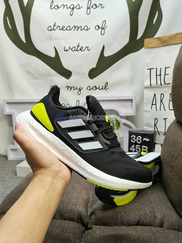 Adidas PureBoost 22 "Black Solar Yellow" - Core Black/Cloud White/Solar Yellow - HQ1449 Classic Running Shoes