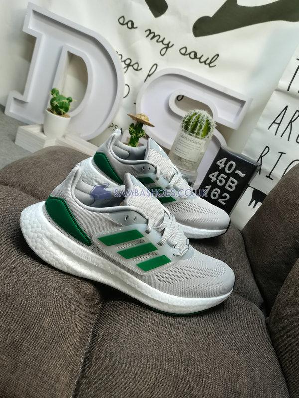 Adidas PureBoost 22 "White Court Green" - Cloud White/Court Green/Core Black - HQ8588 Classic Running Shoes