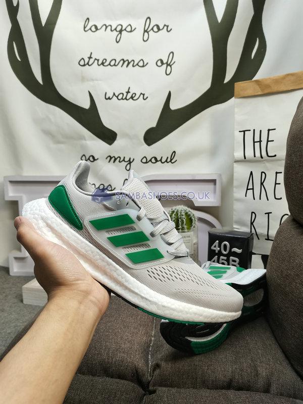 Adidas PureBoost 22 "White Court Green" - Cloud White/Court Green/Core Black - HQ8588 Classic Running Shoes