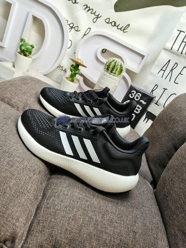 Adidas PureBoost 22 "Black White" - Core Black/Cloud White/Carbon - GW8588 Classic Running Shoes