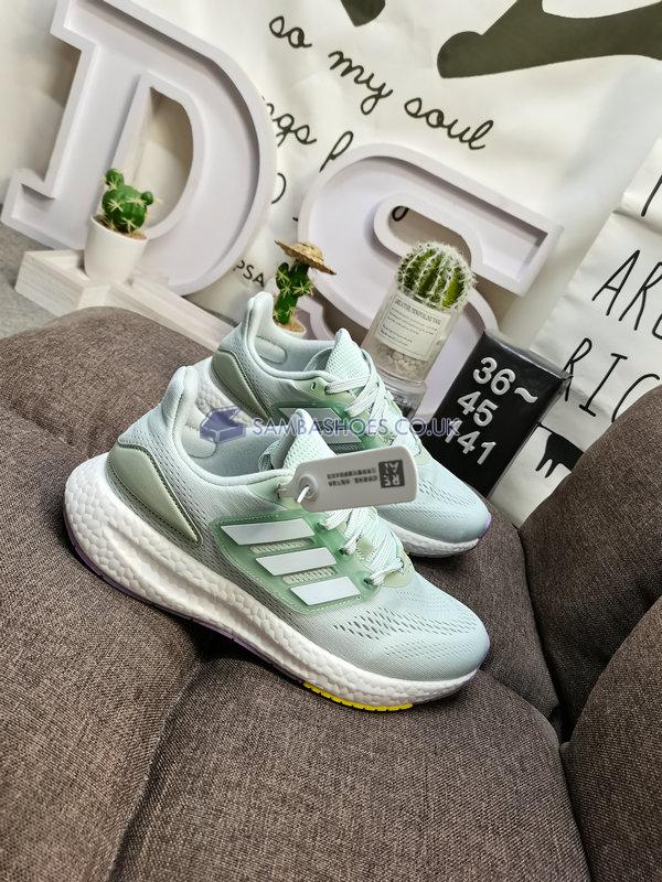 Adidas PureBoost 22 "Linen Green" - Linen Green/Cloud White/Magic Lime - HQ1465 Classic Running Shoes