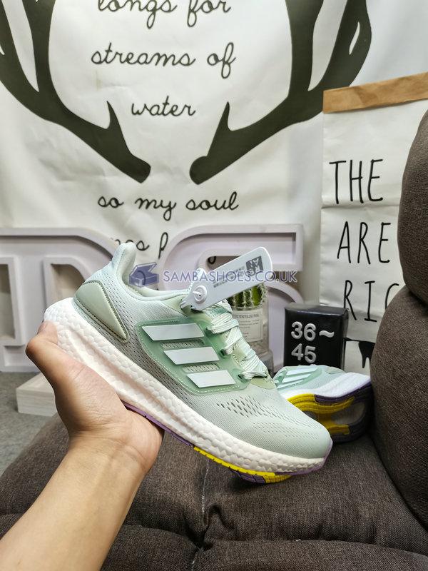 Adidas PureBoost 22 "Linen Green" - Linen Green/Cloud White/Magic Lime - HQ1465 Classic Running Shoes