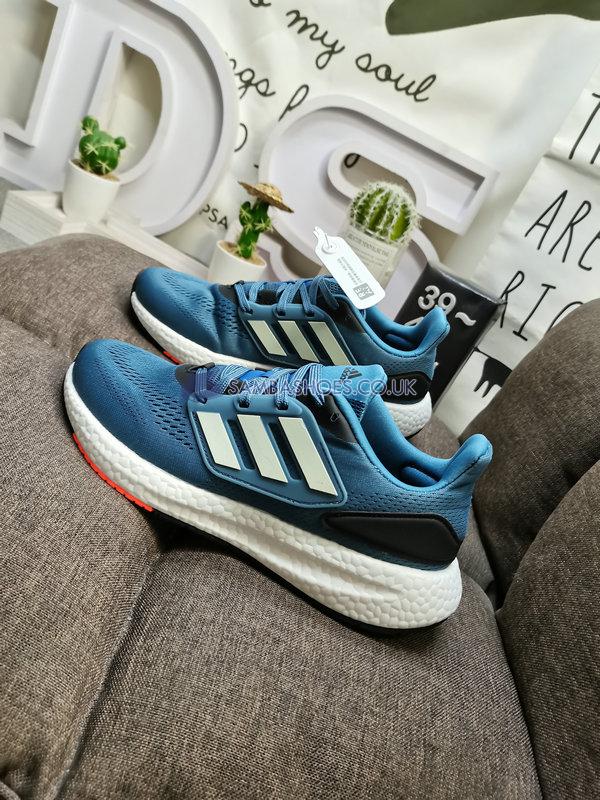 Adidas PureBoost 22 "Wonder Steel Almost Yellow" - Wonder Steel/Almost Yellow/Legend Ink - HQ1454 Classic Running Shoes