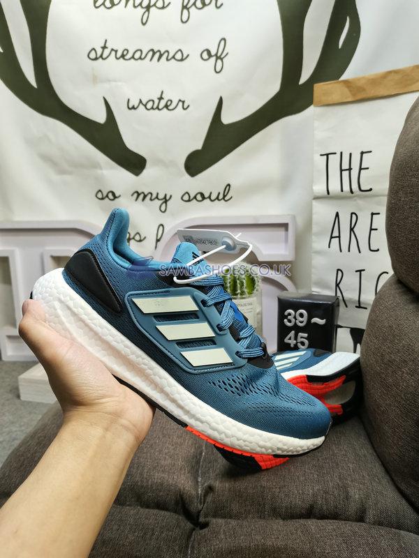 Adidas PureBoost 22 "Wonder Steel Almost Yellow" - Wonder Steel/Almost Yellow/Legend Ink - HQ1454 Classic Running Shoes