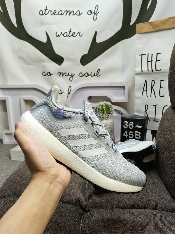 Adidas PureBoost 22 "Grey White" - Grey Two/Cloud White/Core Black - GW9152 Classic Running Shoes