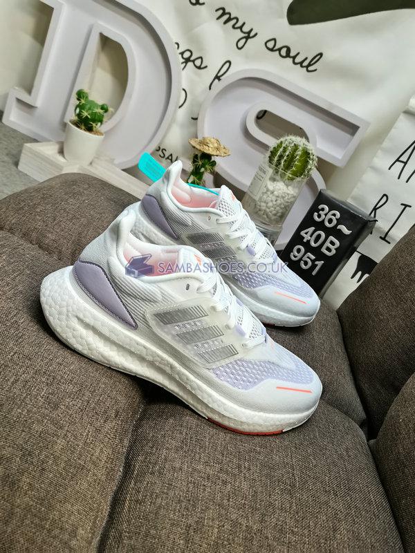 Adidas PureBoost 22 Heat.RDY "White Coral Fusion" - Cloud White/Silver Metallic/Coral Fusion - HQ1420 Classic Running Shoes