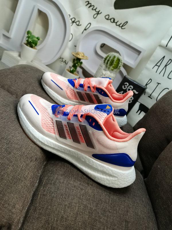 Adidas PureBoost 22 Heat.RDY "White Blue Orange" - Cloud White/Night Metallic/Lucid Blue - GY4706 Classic Running Shoes