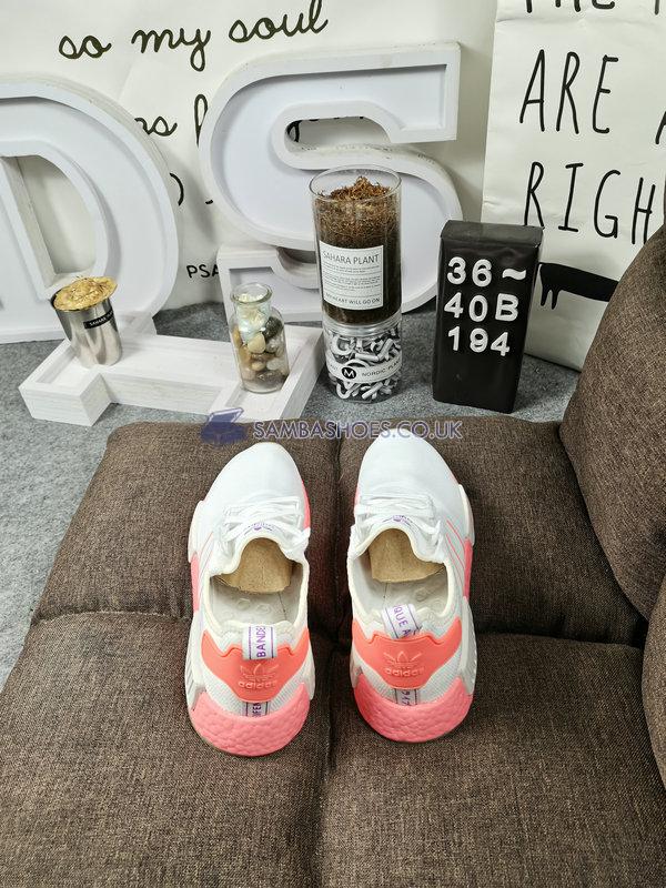 Adidas Wmns NMD_R1 "White Signal Pink" - Cloud White/Semi Flash Red/Signal Pink - FY9388 Classic Running Shoes