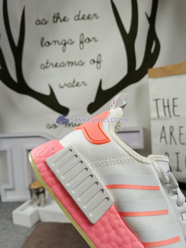 Adidas Wmns NMD_R1 "White Signal Pink" - Cloud White/Semi Flash Red/Signal Pink - FY9388 Classic Running Shoes