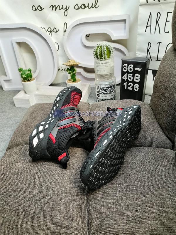 Adidas UltraBoost Web DNA "Black Vivid Red" - Core Black/Core Black/Vivid Red - GY8091 Classic Running Shoes