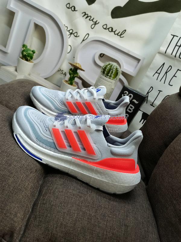 Adidas UltraBoost Light "Dash Grey Solar Red" - Dash Grey/Solar Red/Lucid Blue - HQ8596 Classic Running Shoes