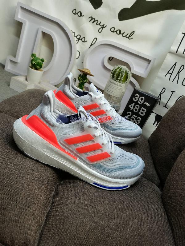 Adidas UltraBoost Light "Dash Grey Solar Red" - Dash Grey/Solar Red/Lucid Blue - HQ8596 Classic Running Shoes