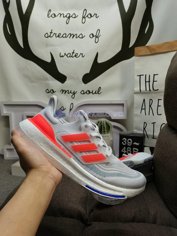 Adidas UltraBoost Light "Dash Grey Solar Red" - Dash Grey/Solar Red/Lucid Blue - HQ8596 Classic Running Shoes