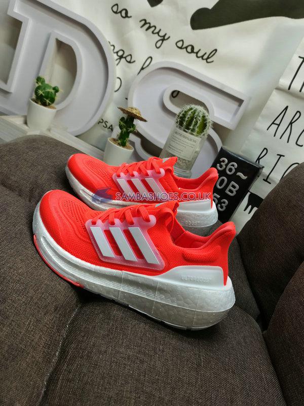 Adidas UltraBoost Light "Solar Red White" - Solar Red/Cloud White/Silver Dawn - HP3344 Classic Running Shoes