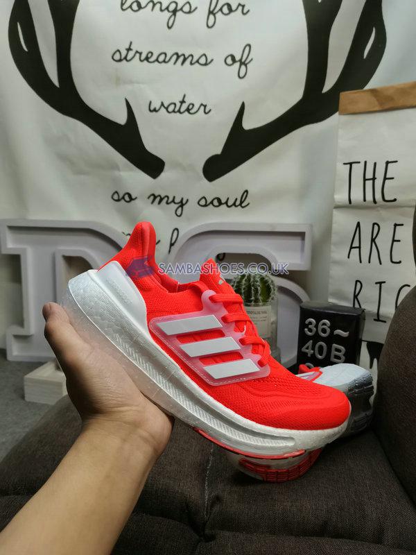 Adidas UltraBoost Light "Solar Red White" - Solar Red/Cloud White/Silver Dawn - HP3344 Classic Running Shoes