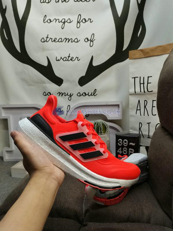 Adidas UltraBoost Light "Solar Red Black" - Solar Red/Core Black/Cloud White - HQ6341 Classic Running Shoes